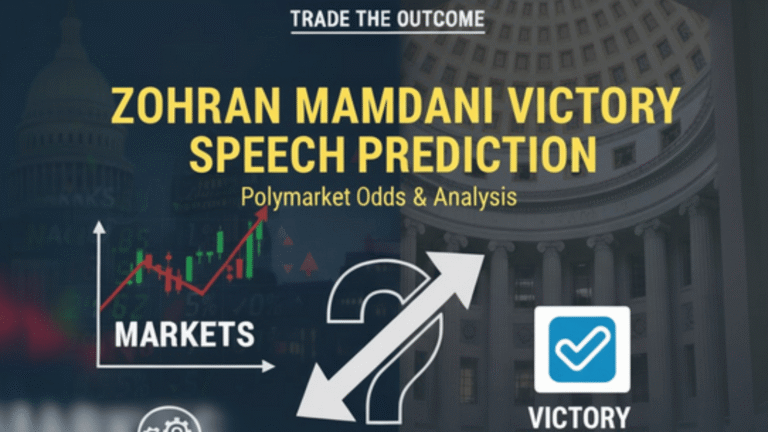 Zohran Mamdani Victory Speech Prediction Polymarket Odds Analysis